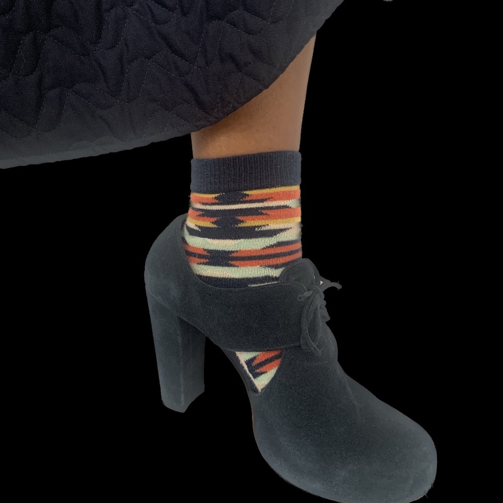 Jeffrey Campbell,  Blue Suede Platform lace ups, 3 1/2 heel.